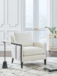 Ashley Ardenworth Accent Chair, Black/Ivory
