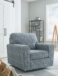 Ashley Aterburm Swivel Accent Chair, Twilight