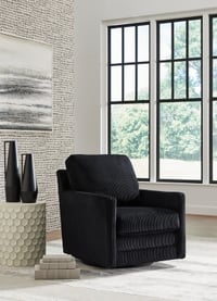 Ashley Icaman Swivel Accent Chair, Onyx