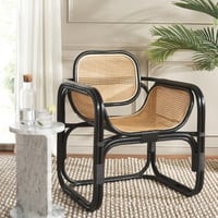 Ashley Safavieh Nadie Accent Chair, Black/Natural