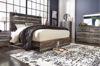 Ashley Drystan King Panel Bed, Multi