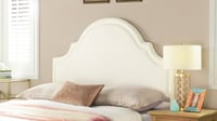 Ashley Catherine Upholstered Queen Headboard, White