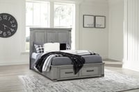 Ashley Russelyn Queen Storage Bed, Gray