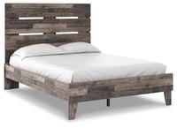 Ashley Neilsville Full Panel Platform Bed, Multi Gray