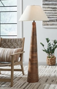 Ashley Danset Floor Lamp, Brown