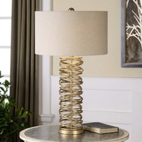 Ashley Uttermost Amarey Metal Ring Table Lamp, Gold