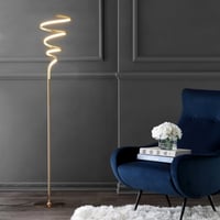 Ashley Jonathan Y Floor Lamp, Gold