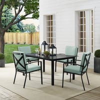 Ashley Kaplan Outdoor Dining Table with 4 Chairs, Mist