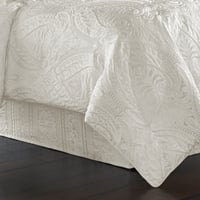 Ashley J. Queen New York Bianco Queen 4 Piece Comforter Set, White