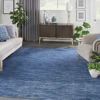 Ashley Nourison Home Outdoor Essentials 10' x 14' Area Rug, Navy Blue