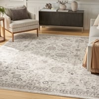 Ashley Nourison Home Eco Cycle Floral 6' x 9' Area Rug, Ivory/Multi