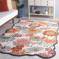 Ashley Safavieh Jardin Collection Fadya 9' x 12' Area Rug, Ivory/Rust