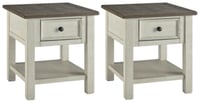 Ashley Bolanburg 2 End Tables, Two-tone