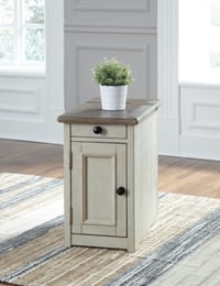 Ashley Bolanburg Chairside End Table with USB Charging, Two-tone
