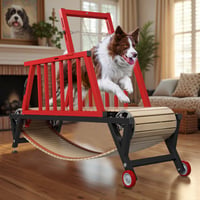 linor Dog Treadmill For Medium/large Dogs With Handbrake, Non-electric Slatmill Machine For Dogs Exercise, Keep Pet Healthy And Fit