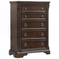 Hokku Designs Drawer Dresser, Traditional 5 Drawer Chest