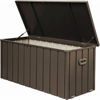Hivost 150 Gallon Storage Deck Box With Lockable Lids
