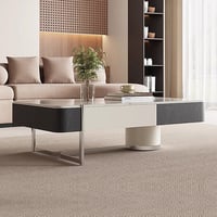 Bkoksety Italian light luxury rock slate coffee table