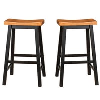 George Oliver 29" Walnut Saddle Stool In Wood - And Alluring For Charming Entertainments Made From Wood, Enchanting