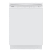 Bosch 300 Series 24" Stainless Steel Front Control Built-In Dishwasher with 3Rd Rack