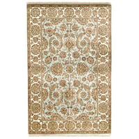 Bokara Rug Co., Inc. High-Quality Hand-Knotted Light Blue And Ivory Area Rug