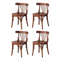 Sleek Surface Designs Vintage Exquisite Durable Ash Wood Dining Chairs