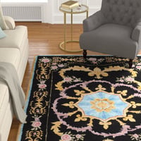 Astoria Grand Priscila Hand Tufted Wool Floral Rug