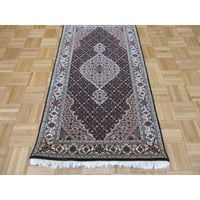Isabelline One-of-a-Kind Beaton Hand-Knotted Black 2'7" x 4'9" Rectangle Wool Area Rug