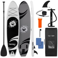 Serenelife Inflatable Stand Up Paddle Board - Wide Stable Design, Non-Slip Deck For Adults & Youth With Premium Paddle Board Accessories: Carry Bag, D
