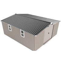 CaneCreations Metal Storage Building With 0.25mm Color Steel, Protective Film, Windows, Choices, And Practical - For Storing Snow Blowers, Bicycles, Etc Outdoor Str