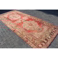 kayra export Vintage Turkish Rug in Earthy Tones - Exquisite Handwoven Textile Art for Stylish Homes