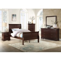 Alcott Hill® Aronda Sleigh Bedroom Set Special Queen 6 Piece: Bed, Dresser, Mirror, 2 Nightstands, Chest