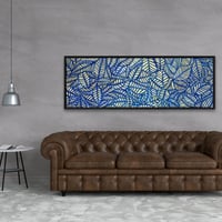 Begin Edition International Inc. Leaves Patterns - Beige Illustrative Framed Canvas | Home Decor
