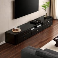 Creature B Comforts Black modern simple TV cabinet