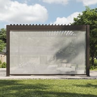 Pull Down Privacy Screen for Pergola shade Accessories Only compatible with Aok Garden Brand