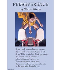 Buyenlarge 'If You Think You Are Beaten' by Walter Wintle Textual Art