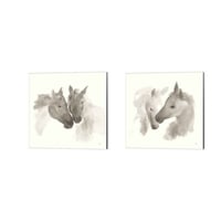 Union Rustic Nuzzling By Chris Paschke, Canvas Art (Set Of 2)