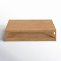 Joss & Main Rasha Teak Wood Outdoor Patio Coffee Table