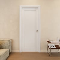 Home Worthy Interior Sliding Pocket Door Panel Pantry  Sliding Door Solid Core With Privacy Pocket Lock / Soft Close