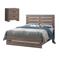 Hokku Designs Eunice 2-Piece Bedroom Set with Nightstand