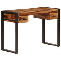 East Urban Home Desk with 2 Drawers 43.3" x 19.7" x 30.3" Solid Sheesham Wood
