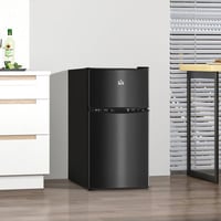 Ceballos Double Door Mini Fridge With Freezer