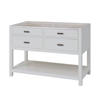 Latitude Run® Andreiana 48" Free-standing Single Bathroom Vanity Base Only in White