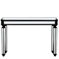 House of Hampton® Mirror effect console with vintage wood carving elements