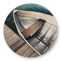 Begin Edition International Inc. Abandoned Rowboats | Coastal Bathroom Round Outdoor Rug