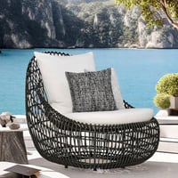 Elegance Furnishings PE rattan patio sofa chair
