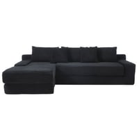 Huizhou Jiade Smart Home Co., Ltd 104” L-shaped Sectional Couches Corduroy Sofa Bed