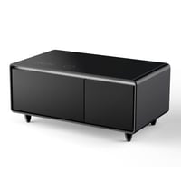 Orren Ellis Modern Smart Coffee Table with Built-in Fridge Bluetooth Speaker