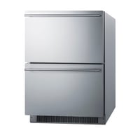 Summit Appliance 3.5 cu. ft. Garage Ready Frost-Free Undercounter Freezer Drawers with Adjustable Temperature Controls
