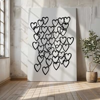 Hokku Designs Heartbeats, Large Canvas Print